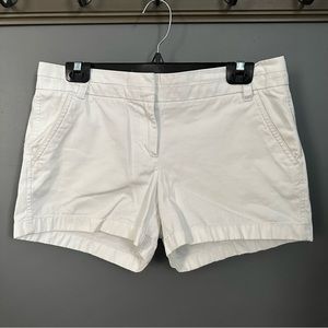 Women’s J. Crew 4” inseam shorts - white
